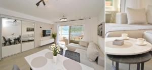 SEA VIEW apartment 2km from the Old Town of Kotor的厨房或小厨房