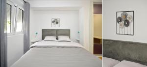 SEA VIEW apartment 2km from the Old Town of Kotor客房内的一张或多张床位