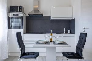 Kuchyň nebo kuchyňský kout v ubytování Studio Apartment Iva