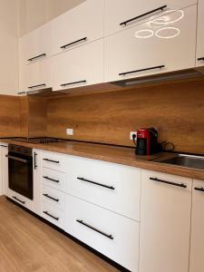 مطبخ أو مطبخ صغير في Apartment Gjiri i Lalzit