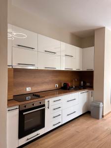 مطبخ أو مطبخ صغير في Apartment Gjiri i Lalzit