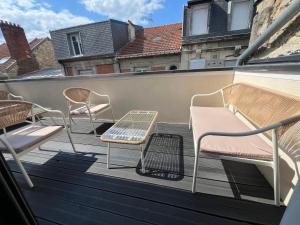 ระเบียงหรือลานระเบียงของ MM Suites Town House Terrasse