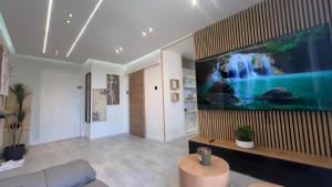 Μια τηλεόραση ή/και κέντρο ψυχαγωγίας στο Softwave Wellness Home strasbourg with garage included