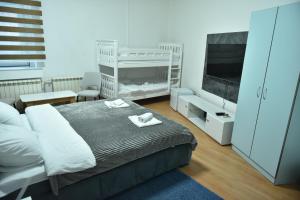 Postel nebo postele na pokoji v ubytování Hostel Nikšić