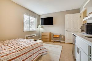 Convenient Studio Stay Easy Access to Twin Cities的厨房或小厨房