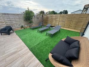 Zahrada ubytování Superbe villa familiale avec piscine et spa