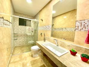 Ένα μπάνιο στο Quarto para locação em apartamento