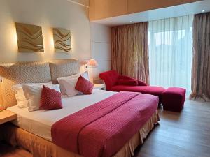 Postel nebo postele na pokoji v ubytování Lux Tychi Hotel