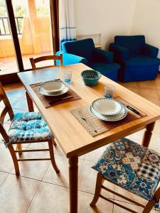 Ruang duduk di Apartment in Olbia Murta Maria