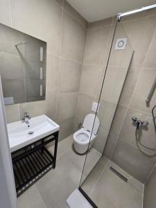 Koupelna v ubytování Fole Apart Hotel