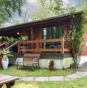 Κήπος έξω από το Secluded Lodge Escape in Bradworthy North Devon +31 φωτογραφίες