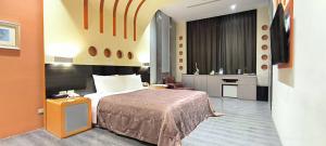 Katil atau katil-katil dalam bilik di Shantis Motel