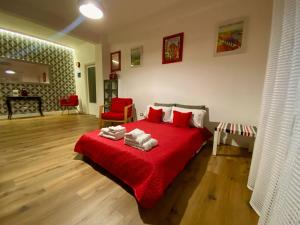 Letto o letti in una camera di Torre Maura Apartment