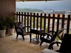 Balkón nebo terasa v ubytování Moc Nha Minh Hotel Da Lat