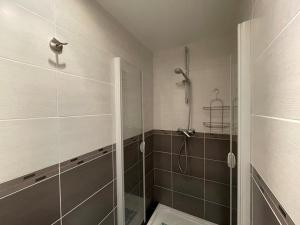 a bathroom with a shower and a toilet at Appartement cosy 8 pers, 3 ch, proche pistes et centre, terrasse sud, parking, animaux acceptés - FR-1-733-26 in Crest-Voland +8 photos