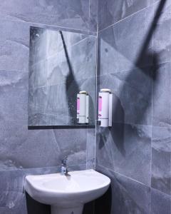 Koupelna v ubytování Hotel Budget Inn