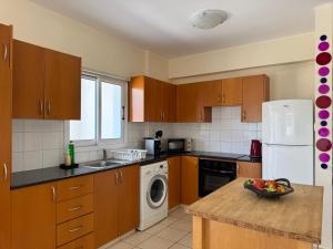 Η κουζίνα ή μικρή κουζίνα στο Sunset Villa Agia Thekla