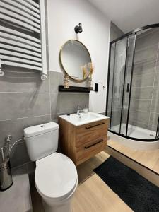 Koupelna v ubytování Noclegi - dla firm - indywidualne - Inowrocław