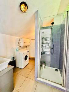 Koupelna v ubytování Golden Wave Surf