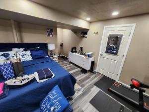 Zona d'estar a Entire Basement with private Entrance within walking distance from the Gaylord hotel