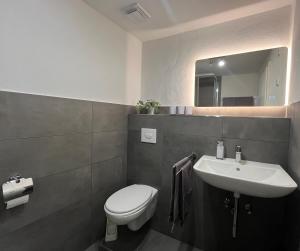 Koupelna v ubytování Ferienwohnungen und Appartements - Haus Budinger
