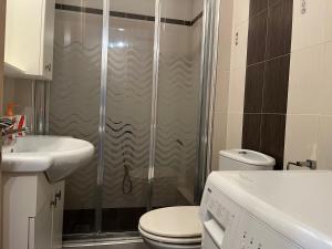 Koupelna v ubytování Sidis home flogita