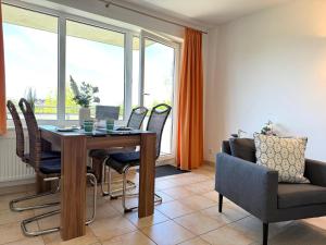 Χώρος καθιστικού στο Haus am Waldbad Whg 1 +13 φωτογραφίες