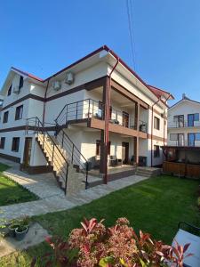 Bygningen som pensionatet ligger i