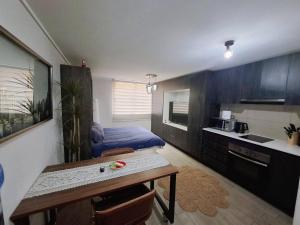 ครัวหรือมุมครัวของ Departamento Estudio Santiago