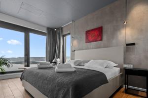 Postel nebo postele na pokoji v ubytování Villa Lapis Hvar