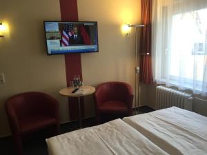 TV a/nebo společenská místnost v ubytování Panorama Hotel Bansin