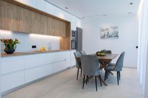 Dapur atau dapur kecil di Pothos - Afroditi Villas Collection