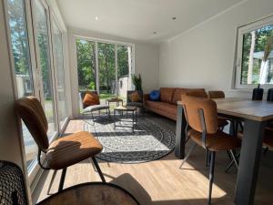Χώρος καθιστικού στο Chalet in Veluwe near Hoge Veluwe Park
