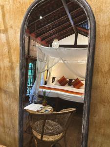 Katil atau katil-katil dalam bilik di Dunes Unawatuna Hotel
