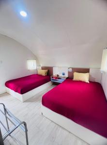 Postel nebo postele na pokoji v ubytování de Pipo Bromo