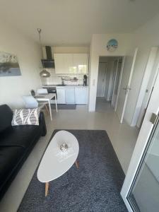 Kuchyň nebo kuchyňský kout v ubytování Ferienwohnung schöner Ausblick