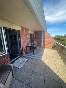 Balkón nebo terasa v ubytování Ferienwohnung schöner Ausblick