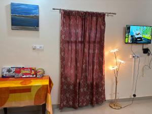 TV a/nebo společenská místnost v ubytování Homely Hideout