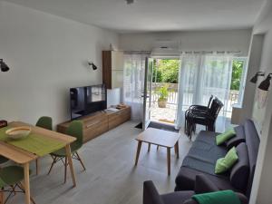 Televízia a/alebo spoločenská miestnosť v ubytovaní Apartman Sophie - 67m2- Grill - Garden