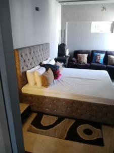 Ένα ή περισσότερα κρεβάτια σε δωμάτιο στο Luxury apartment
