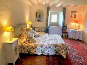 Postel nebo postele na pokoji v ubytování Château du Max
