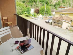 Balkón nebo terasa v ubytování Gite du Domaine Laffraut
