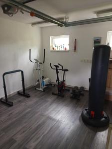 Fitness centrum a/nebo fitness zařízení v ubytování Chata Žár