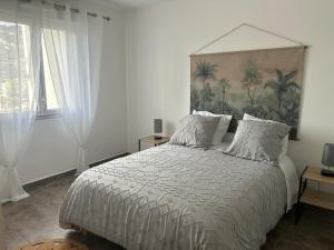 Postel nebo postele na pokoji v ubytování Superbe t2 route de ville Bastia