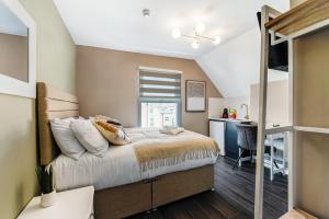 Ένα ή περισσότερα κρεβάτια σε δωμάτιο στο Charming Studio in Excellent Location 10