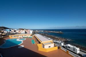 a view of the beach and the ocean at ABLANCAS - La Restinga in La Restinga