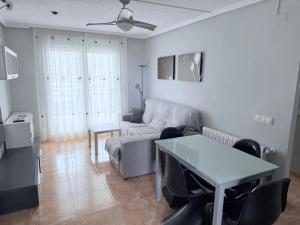 Posteľ alebo postele v izbe v ubytovaní RELAX, MAR Y MONTAÑA