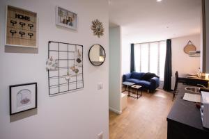 Postel nebo postele na pokoji v ubytování L'Indigo, plein centre, WIFI-Netflix