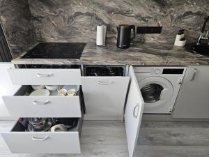 Η κουζίνα ή μικρή κουζίνα στο A&G apartments +8 φωτογραφίες