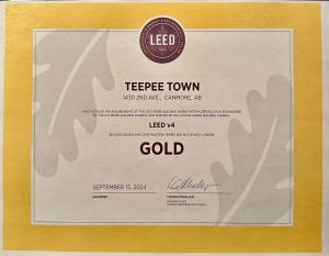 a required id card for a gold bill in a picture at Pyrenees #202 - LEED Gold Certified in Canmore